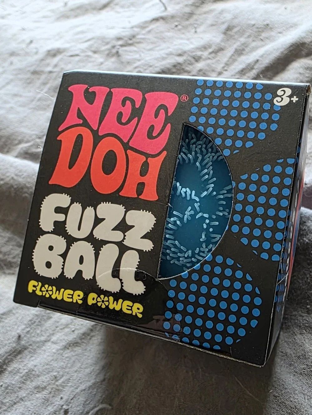 NeeDoh Fuzz Ball Flower Power - Blue